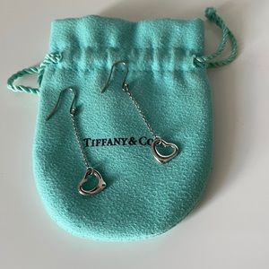 Tiffany &Co. Elsa Peretti open heart drop earrings